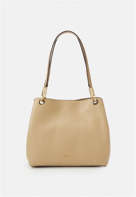 michael kors bag camel|Michael Kors leather tote.